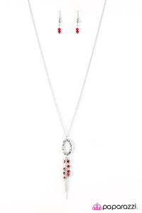 Paparazzi "Summer Coast" Red Necklace & Earring Set Paparazzi Jewelry