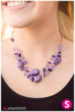 Paparazzi "Adorably Artisan" Purple Necklace & Earring Set Paparazzi Jewelry