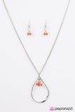 Paparazzi "Summer Skies" Orange Necklace & Earring Set Paparazzi Jewelry
