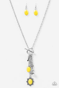 Paparazzi "Love Lullaby" Yellow Necklace & Earring Set Paparazzi Jewelry