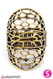 Paparazzi "Air on the Side of Gorgeous - Brass" ring Paparazzi Jewelry