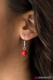 Paparazzi "Sandstone Sunsets" Red Necklace & Earring Set Paparazzi Jewelry