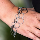 Paparazzi "Ring Girl - Black" bracelet Paparazzi Jewelry