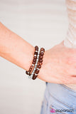 Paparazzi "Colorfully Coordinated" Brown Bracelet Paparazzi Jewelry