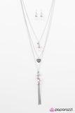 Paparazzi "Whats Not To Love" Pink Necklace & Earring Set Paparazzi Jewelry