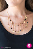 Paparazzi "Summer Mermaid" Gold Necklace & Earring Set Paparazzi Jewelry