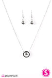 Paparazzi "Stay Centered" Silver Necklace & Earring Set Paparazzi Jewelry