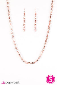 Paparazzi "Infinite Beauty"Copper Necklace & Earring Set Paparazzi Jewelry