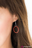 Paparazzi "Do the Hula Hoop" Orange Necklace & Earring Set Paparazzi Jewelry