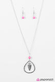 Paparazzi "A Free SPEAR-it" Pink Necklace & Earring Set Paparazzi Jewelry