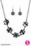 Paparazzi "The Earth Laughs In Flowers" Black Necklace & Earring Set Paparazzi Jewelry