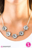 Paparazzi "The Earth Laughs in Flowers" Silver Necklace & Earring Set Paparazzi Jewelry