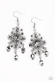 Paparazzi "Must Be Royal" Silver Earrings Paparazzi Jewelry