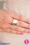 Paparazzi "Be Happy" Gold Ring Paparazzi Jewelry