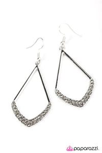 Paparazzi "Double Dip" Silver Earrings Paparazzi Jewelry