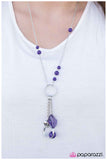 Paparazzi "Worked Like a Charm" Purple Necklace & Earring Set Paparazzi Jewelry