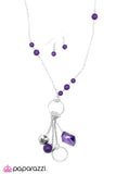 Paparazzi "Worked Like a Charm" Purple Necklace & Earring Set Paparazzi Jewelry