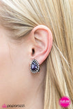 Paparazzi "Quintessentially Queen" Purple Clip On Earrings Paparazzi Jewelry