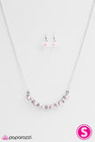 Paparazzi "Commander In SPARKLE" Pink Necklace & Earring Set Paparazzi Jewelry