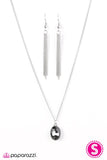 Paparazzi "Chasing a Gleam" Silver Necklace & Earring Set Paparazzi Jewelry