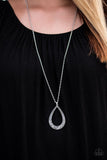 Paparazzi "What a Storm" Silver Necklace & Earring Set Paparazzi Jewelry