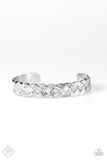 Paparazzi "Blinding  Shimmer" White FASHION FIX Bracelet Paparazzi Jewelry