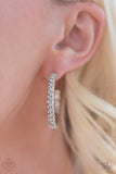 Paparazzi "Make It A Triple" White FASHION FIX Earrings Paparazzi Jewelry