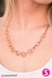 Paparazzi "One RING Leads To Another" Copper Etched Rings Necklace & Earring Set Paparazzi Jewelry