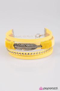 Paparazzi "A Leading FLIGHT" Yellow Bracelet Paparazzi Jewelry