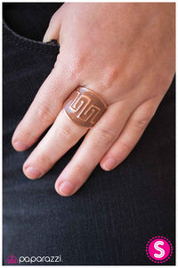 Paparazzi "Aztec Heir" Copper Ring Paparazzi Jewelry