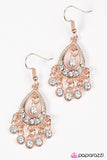 Paparazzi "Catch Some Sparkle" Rose Gold Earrings Paparazzi Jewelry