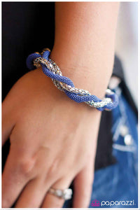 Paparazzi "Catwalk Crawl" Blue Bracelet Paparazzi Jewelry