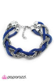 Paparazzi "Catwalk Crawl" Blue Bracelet Paparazzi Jewelry