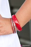 Paparazzi "HAUTE-Headed" Red Bracelet Paparazzi Jewelry