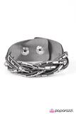 Paparazzi "Rock Legend" Silver Wrap Bracelet Paparazzi Jewelry