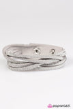 Paparazzi "Rock Star Shimmer" Silver Wrap Bracelet Paparazzi Jewelry