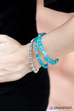 Paparazzi "Colorfully Coordinated" Blue Bracelet Paparazzi Jewelry