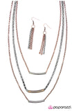 Paparazzi "Im With the Band" Copper Necklace & Earring Set Paparazzi Jewelry