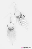 Paparazzi "Still Shining" Silver Rods Fringe Earrings Paparazzi Jewelry