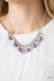 Paparazzi VINTAGE VAULT "Seaside Sophistication" Purple Necklace & Earring Set Paparazzi Jewelry