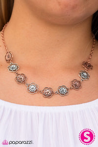 Paparazzi "Bloom or Bust" Multi Necklace & Earring Set Paparazzi Jewelry