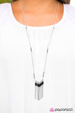 Paparazzi "Wild Winds" Black Necklace & Earring Set Paparazzi Jewelry