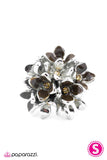 Paparazzi "Floral Explosion" Brown Ring Paparazzi Jewelry