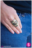 Paparazzi "Fancy Framework" Brass Ring Paparazzi Jewelry