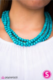 Paparazzi "Summer Mai Tai" Blue Necklace & Earring Set Paparazzi Jewelry