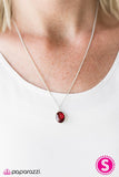 Paparazzi "Chasing a Gleam" Red Necklace & Earring Set Paparazzi Jewelry