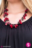 Paparazzi "Me, Myself, and ISLAND" Red Necklace & Earring Set Paparazzi Jewelry