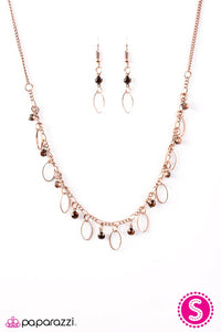 Paparazzi "Twinkle At Twilight" Copper Necklace & Earring Set Paparazzi Jewelry