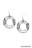Paparazzi "Round and Round" Silver Earrings Paparazzi Jewelry