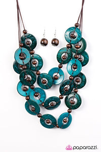 Paparazzi "Bahama Bliss" Blue Necklace & Earring Set Paparazzi Jewelry
